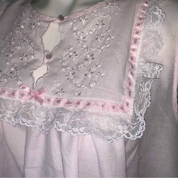 v i n t a g e :: Lace Embroidered Cottagecore Nightgown Soft Girl - Picture 12 of 13